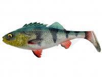Esca Siliconich Savage Gear 4D Perch Shad Bulk 17.5cm 68g - Green Silver UV