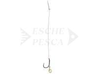 Mikado Method Feeder Rigs Barbless X-Tra Strong with rubber 10cm - #12
