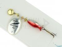 Esca Artificiali Cucchiaini Mepps Aglia LongCast #2 8g - Silver / Red