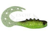 Dragon Soft bait Hitman 15cm - Chartreuse/Black | Silver glitter