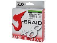 Treccia Daiwa J-Braid 150m 0.13mm chartreuse