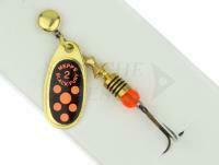 Cucchiaino rotante Mepps Black Fury Gold / Red Dots - #1 | 3.50g