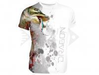 Breathable T-shirt Dragon - pike white XXL