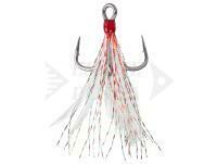 Mustad In-Line Triple Grip Feathered Red - #1