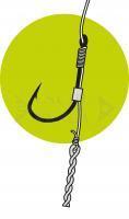 Hooks with leaders Owner Method Feeder FD61 Spear #12 0.20mm