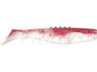 Esche siliconich Dragon Phantail Pro 7,5cm - White/Clear | Red Glitter