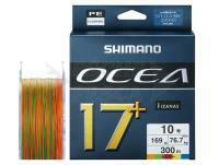 Treccia Shimano Ocea 17+ Braid 300m 76,7kg PE10 Multi color