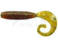 Soft Bait Reins Fat G-Tail Grub 3 inch - 565 Motor Oil Green Flake