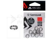 Anello spaccato rinforzato 9mm #12 - Silver