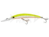 Hard Lure Yo-zuri Crystal Minnow Deep Diver 90mm 9.5g | 3-1/2 inch 3/8 oz - Chartreuse (R1134-HCL)