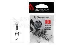 Mikado Girella con cuscinetto a sfere con moschettone da spinning #4 - Black Nickel